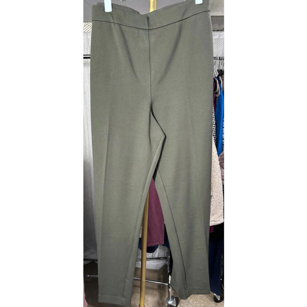 NWOT Susan Graver Stretch Pants Women’s Olive Green Dress Pants Size 2XL